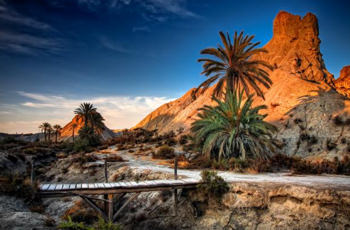 Spanische Wüste, wie sie in Arizona aufgenommen wurde
