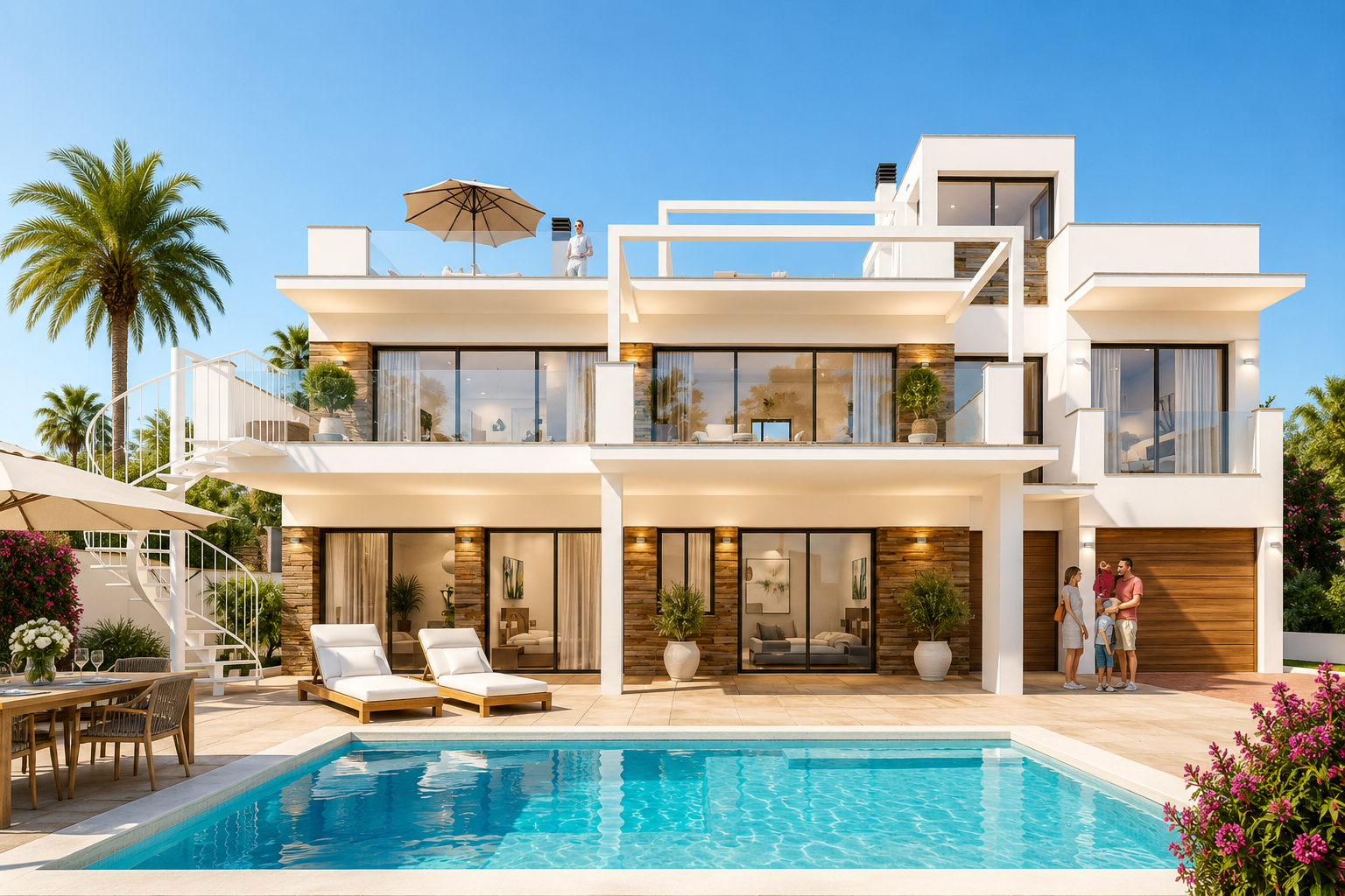 Casa de luxo à venda em Nerja – vista para o mar, piscina privativa e a poucos passos do centro