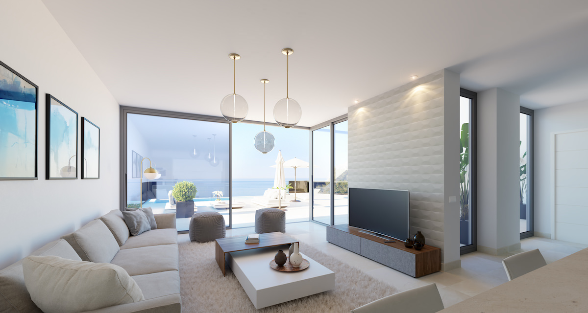 Nybyggeri uden for Nerja fritliggende hus med privat infinity-pool